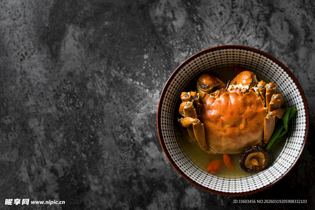 美味蟹料理特写