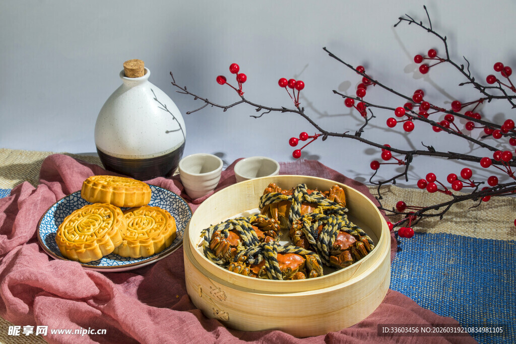 螃蟹和月饼