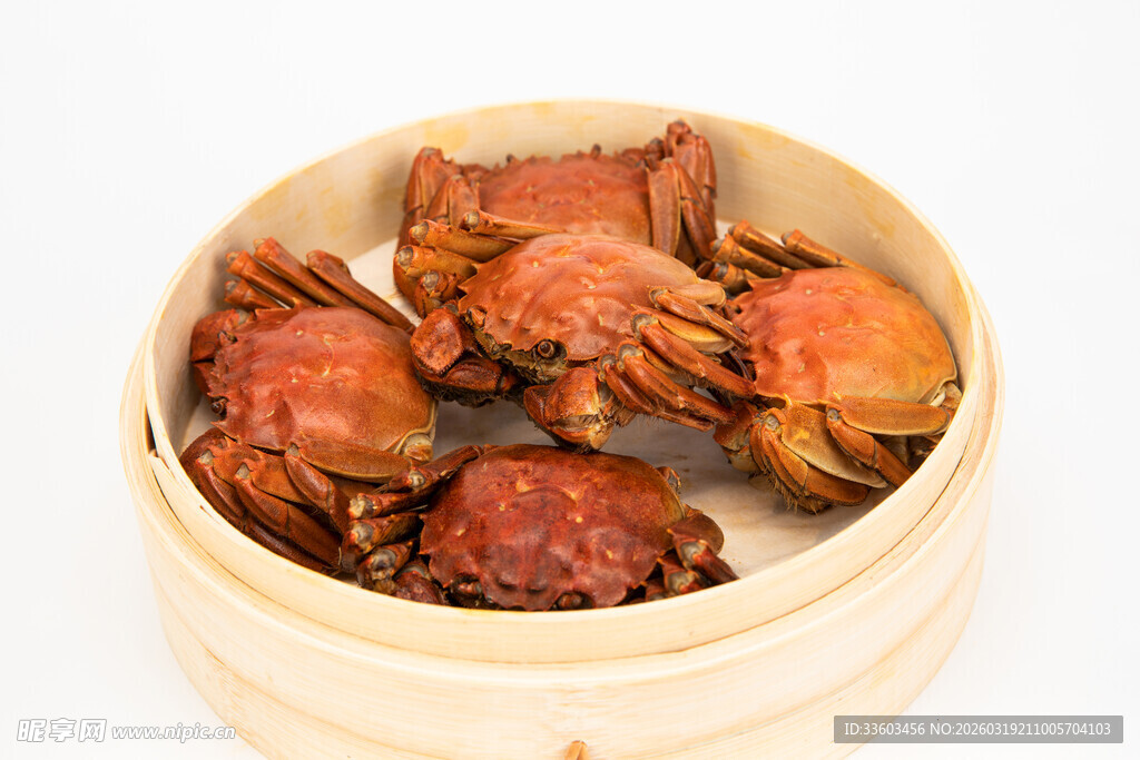 竹笼里的美味大闸蟹