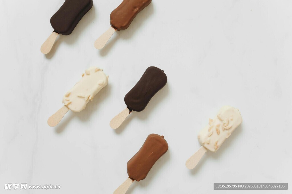 多样口味美味冰棍展示