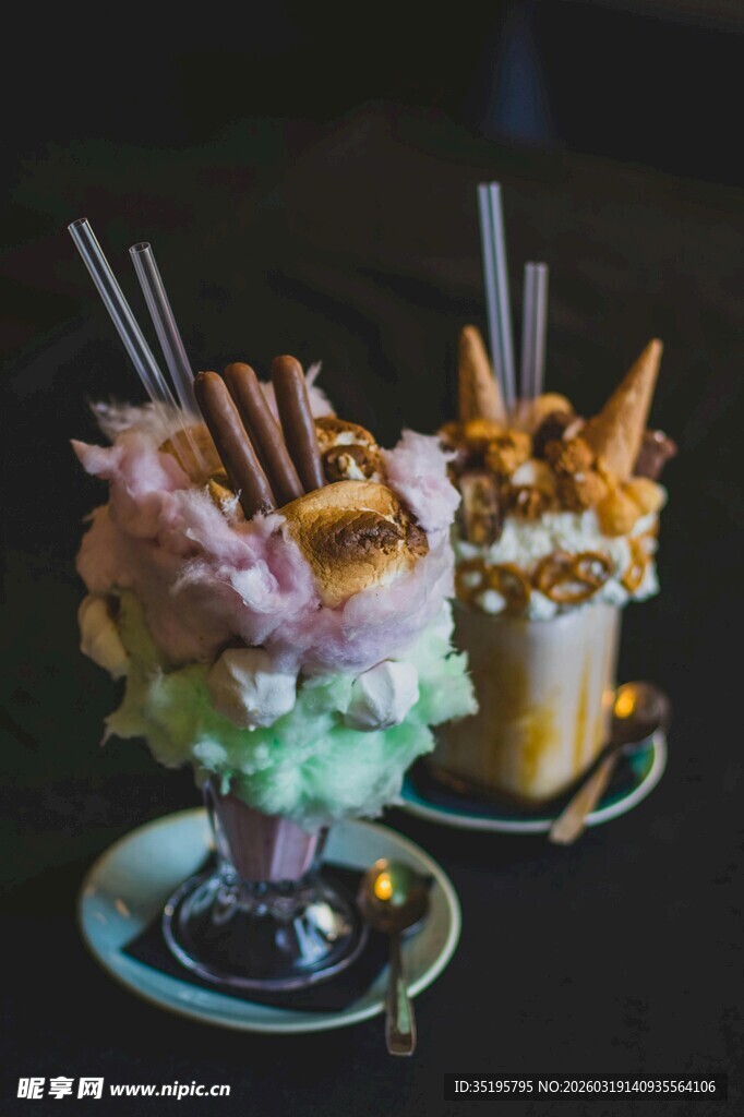 美味多彩的创意甜品组合