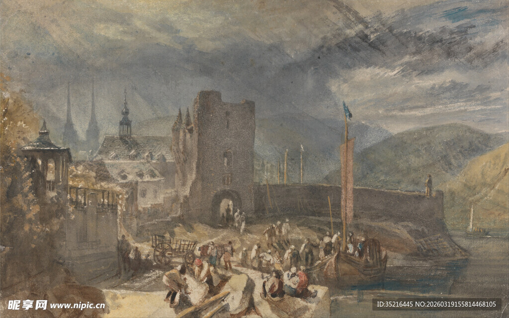 古代战争场景画作