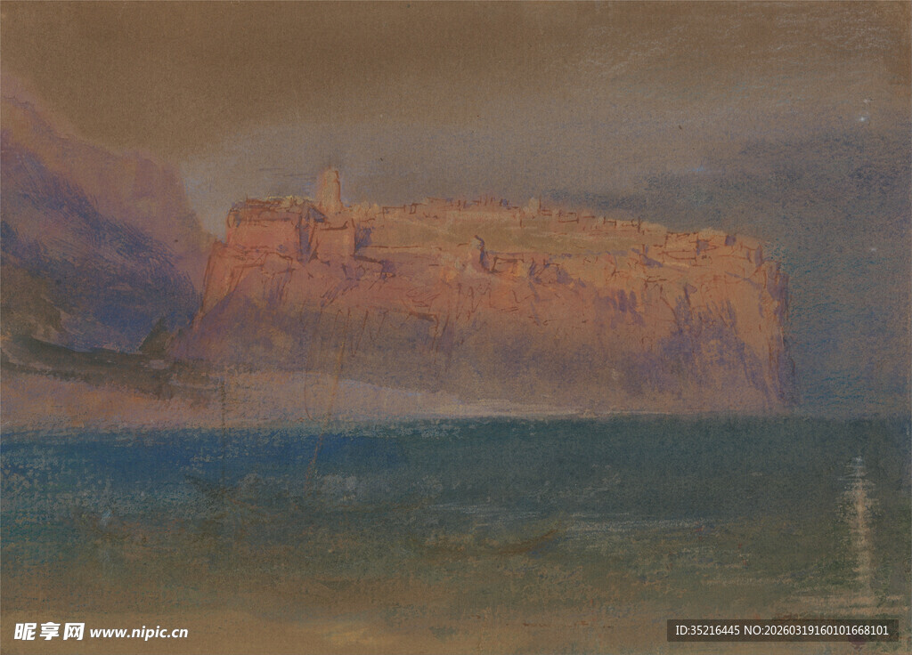 海上城堡远景图