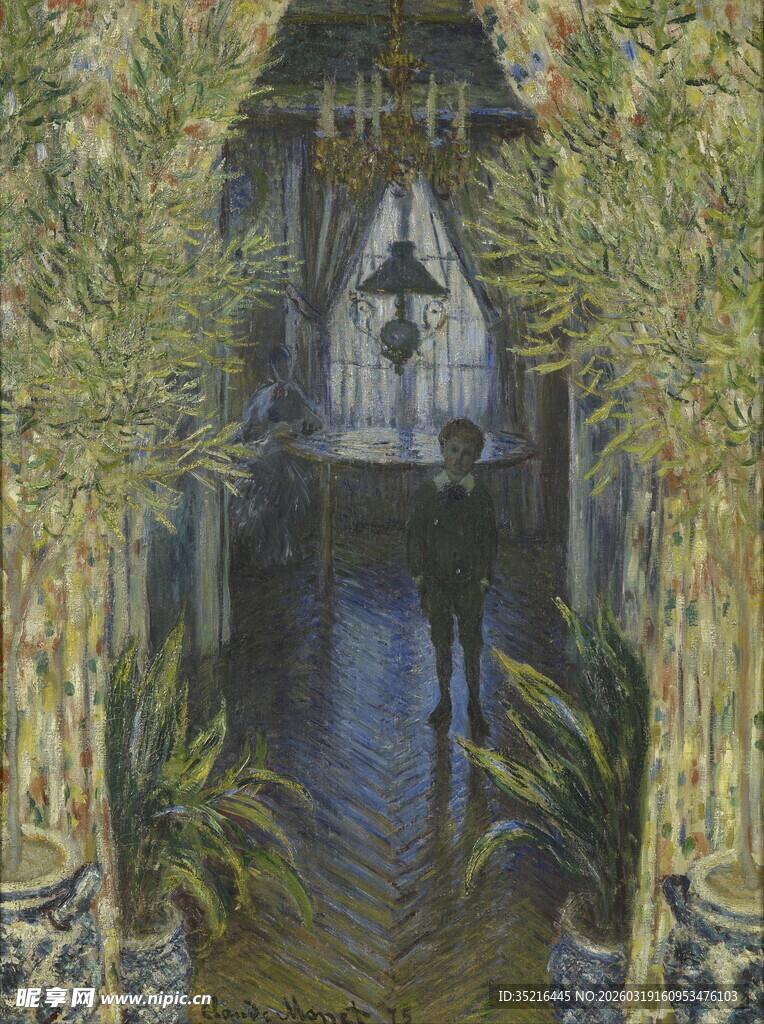 中式庭院竹林间的雅致景致