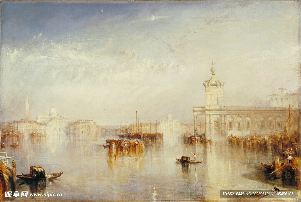 威尼斯水城的河畔风光