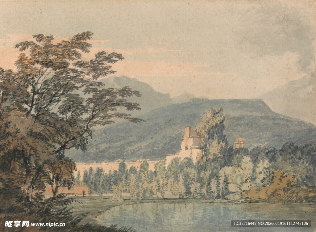 古典山水风景绘画作品