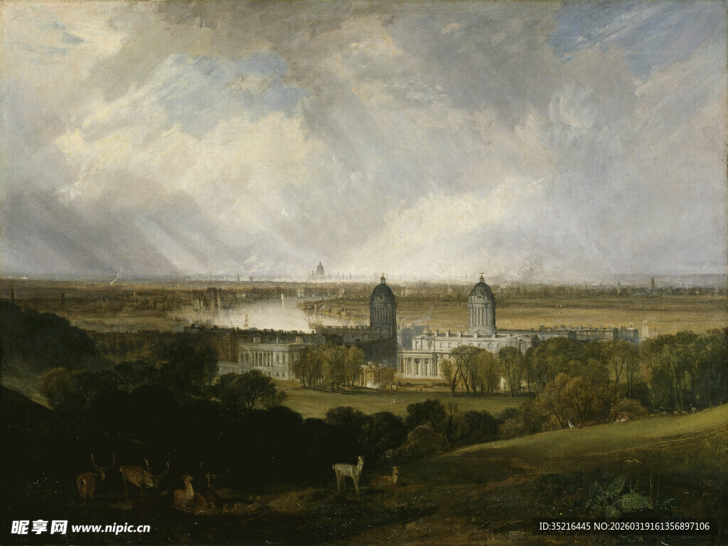 田园风光中的古老建筑