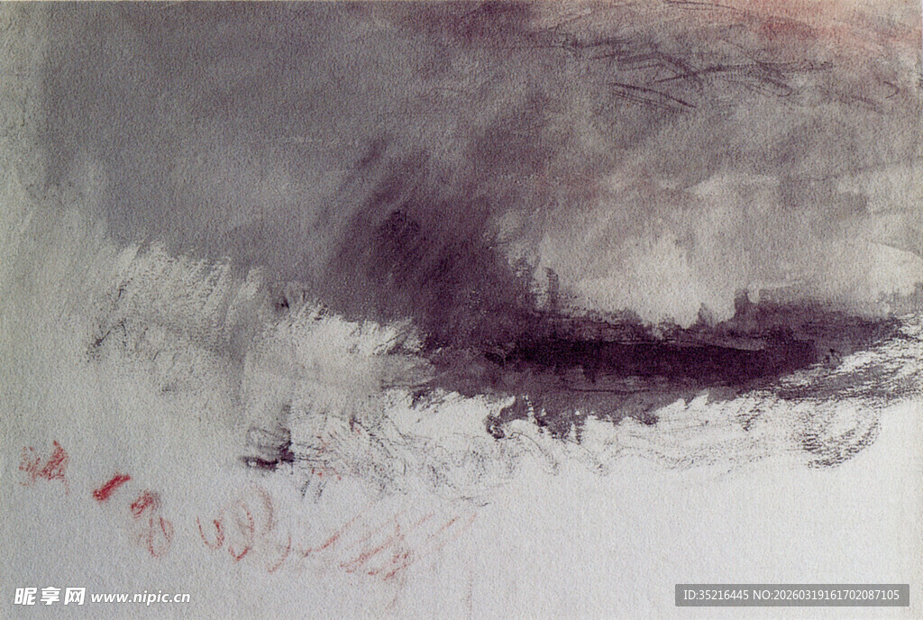 抽象灰调艺术画作