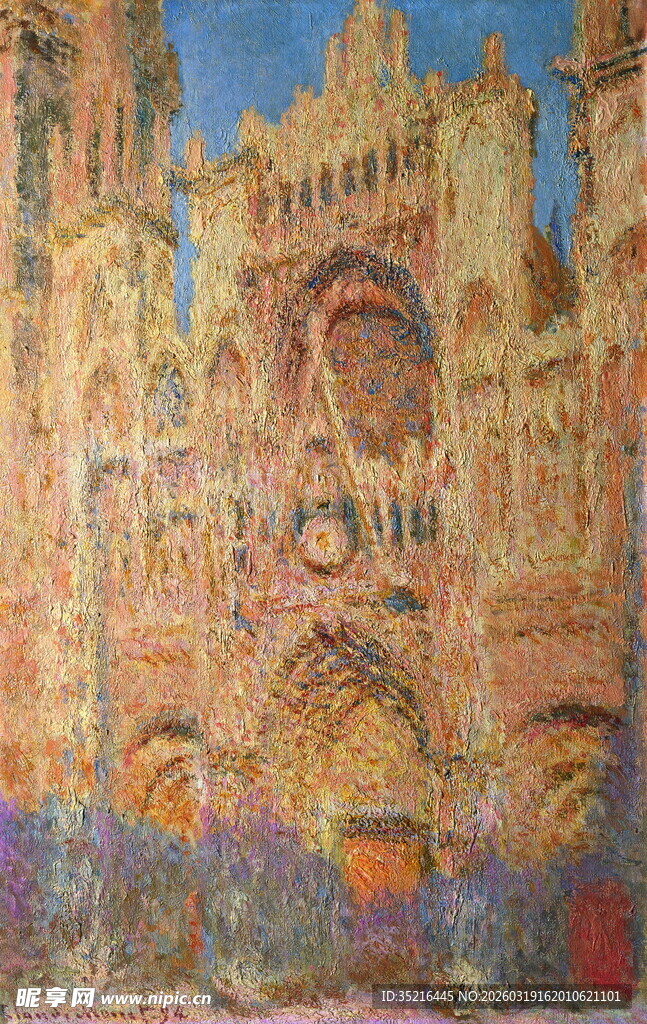 哥特式建筑艺术画作