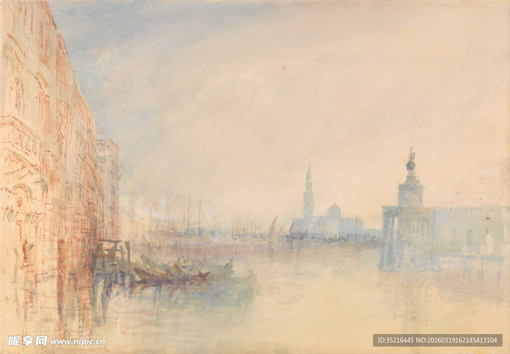 威尼斯河畔风景