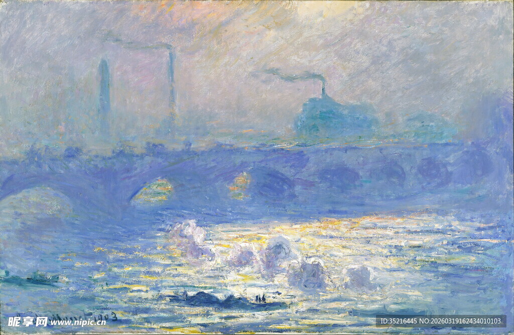 印象派海景画作