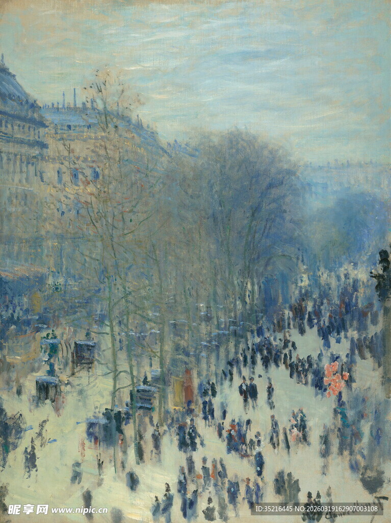 冬日街头热闹景象