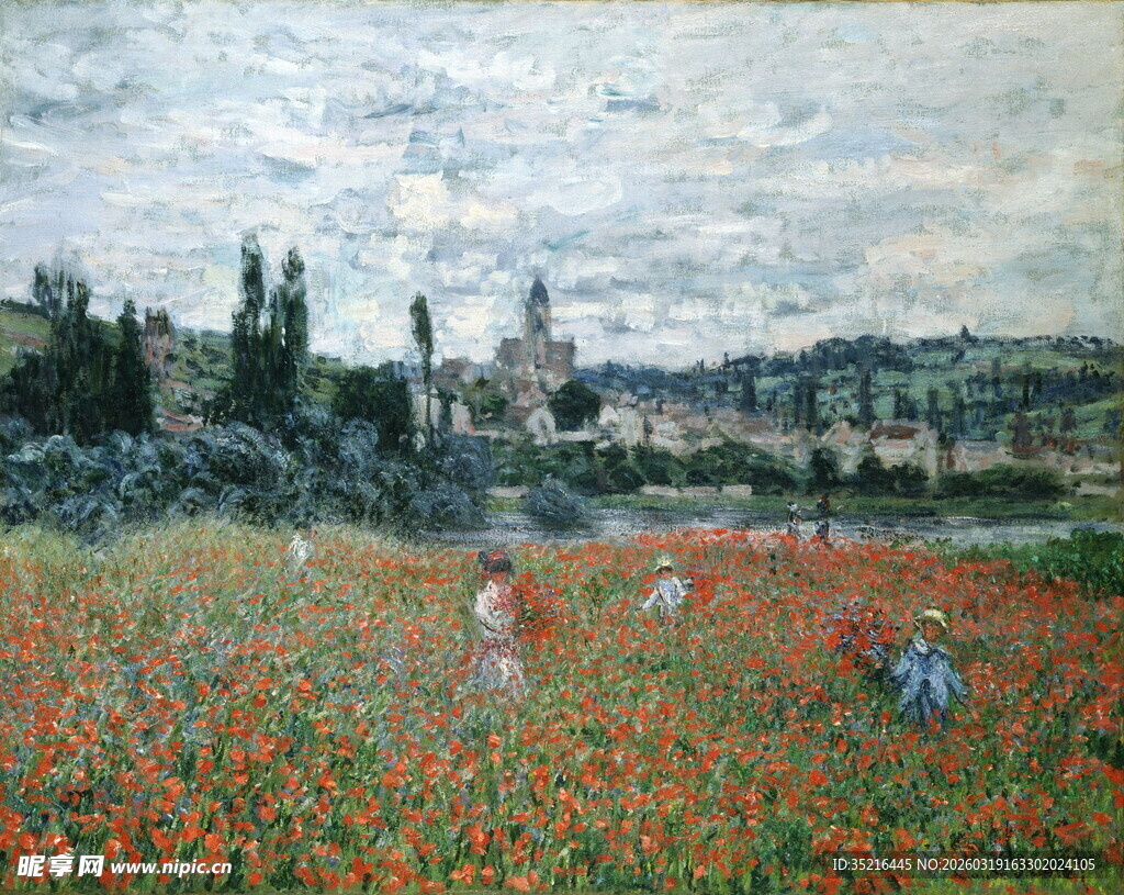 田野中的劳作景象