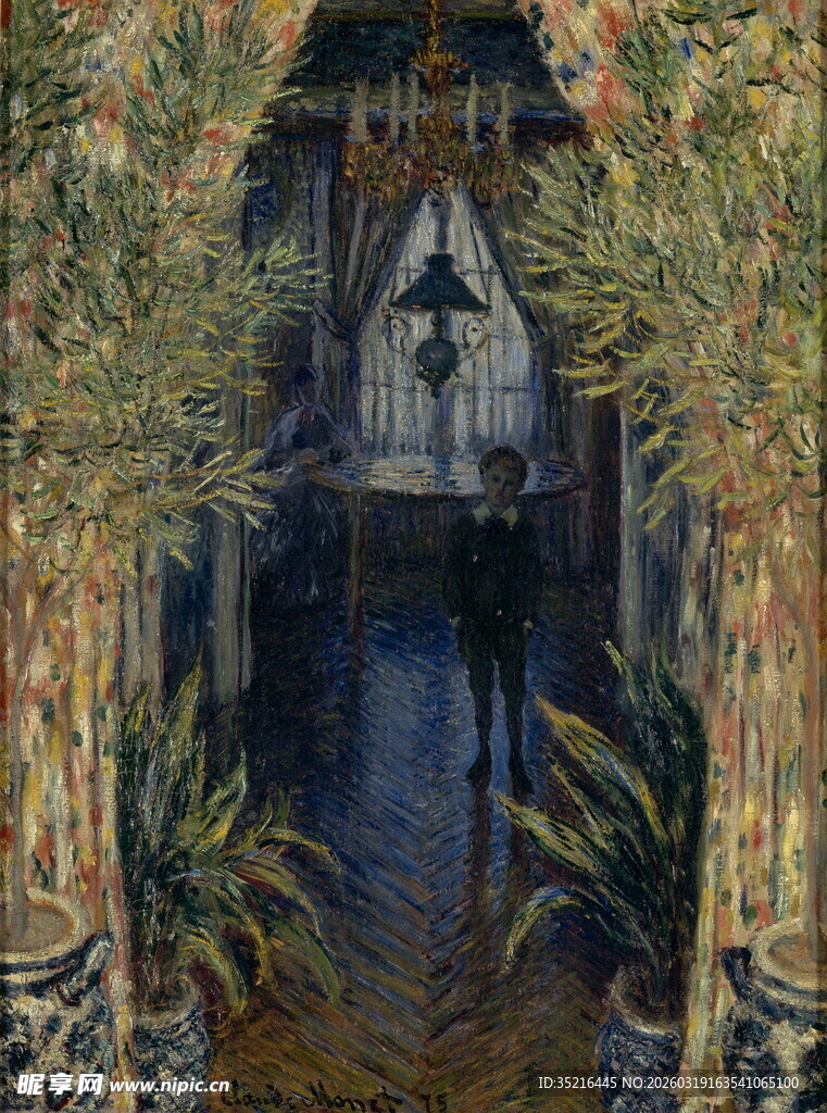 神秘森林中的复古小屋