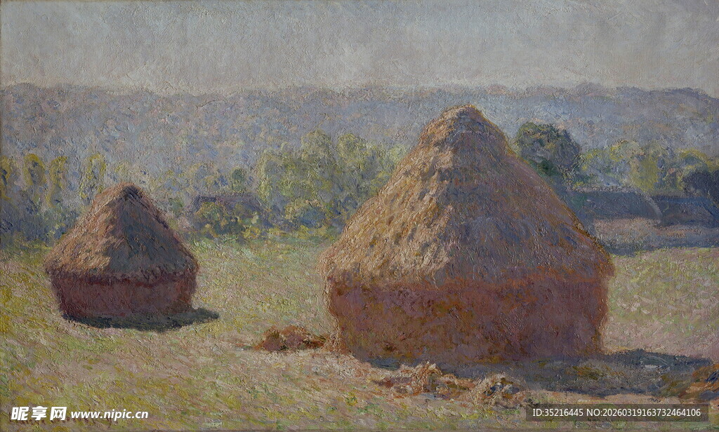 田野中的干草堆