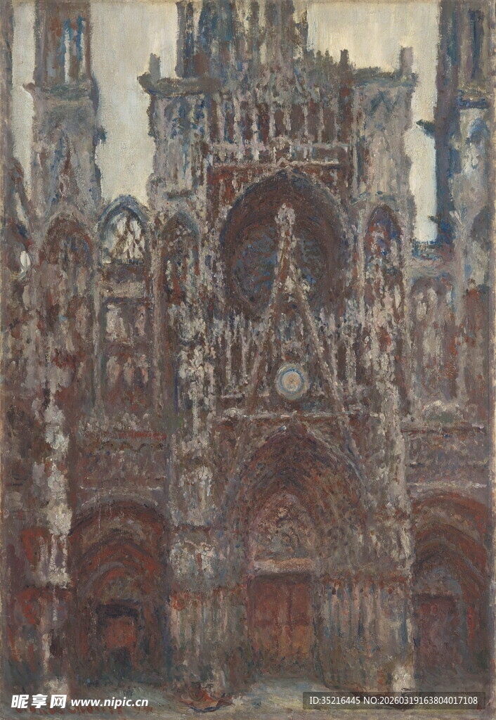 哥特式建筑外观特写