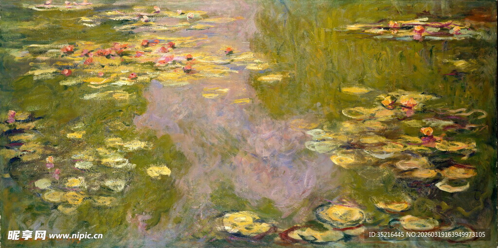 莫奈睡莲画作的光影之美