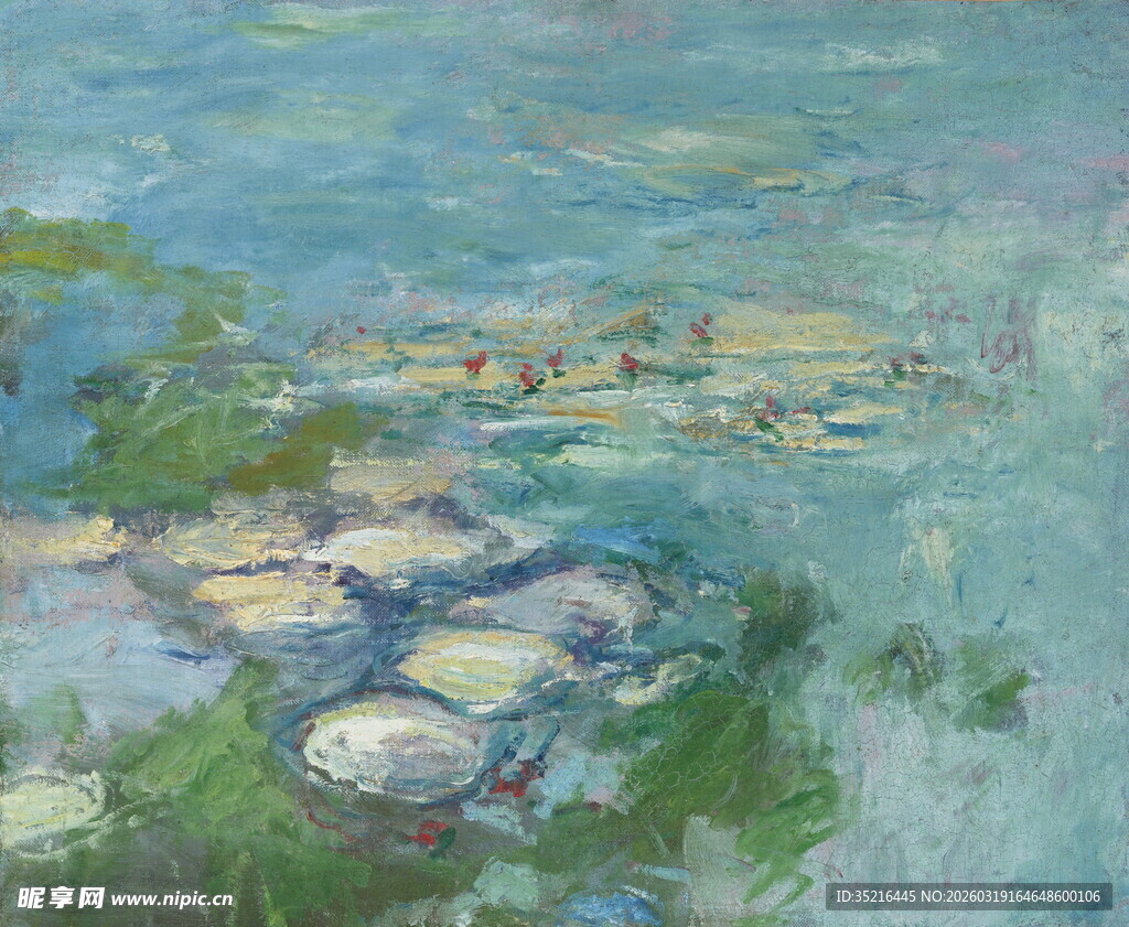 印象派风格水景画作