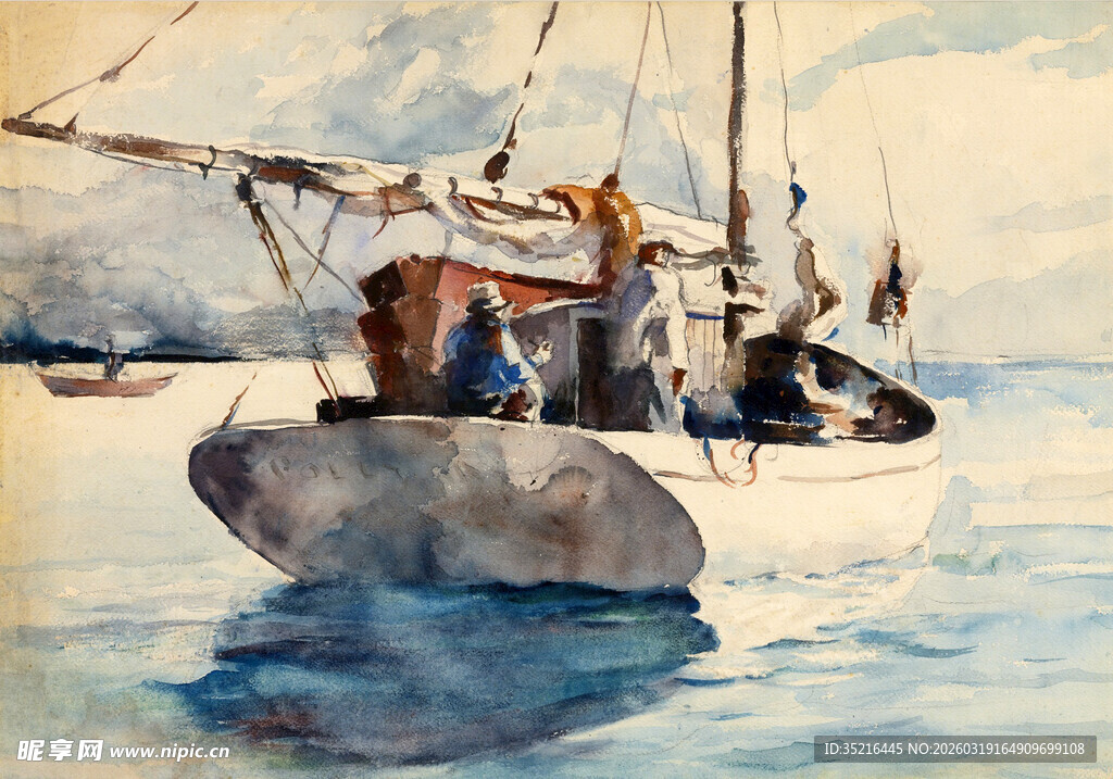 海上航行的帆船