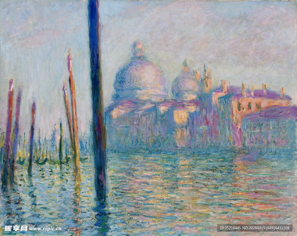 威尼斯水上风景油画