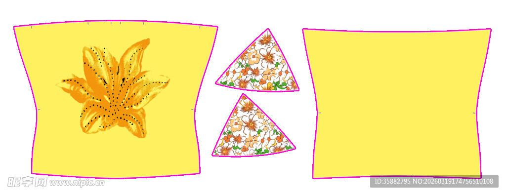 黄色背景装饰图案集合