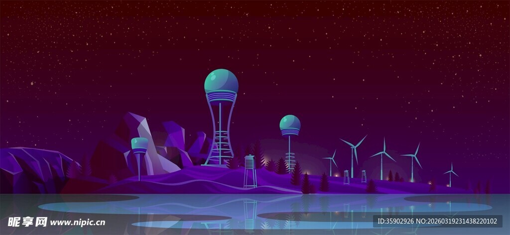 梦幻水母舞台表演场景