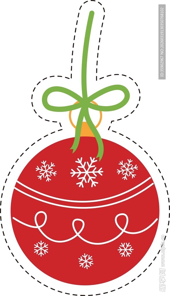 红色圣诞装饰球