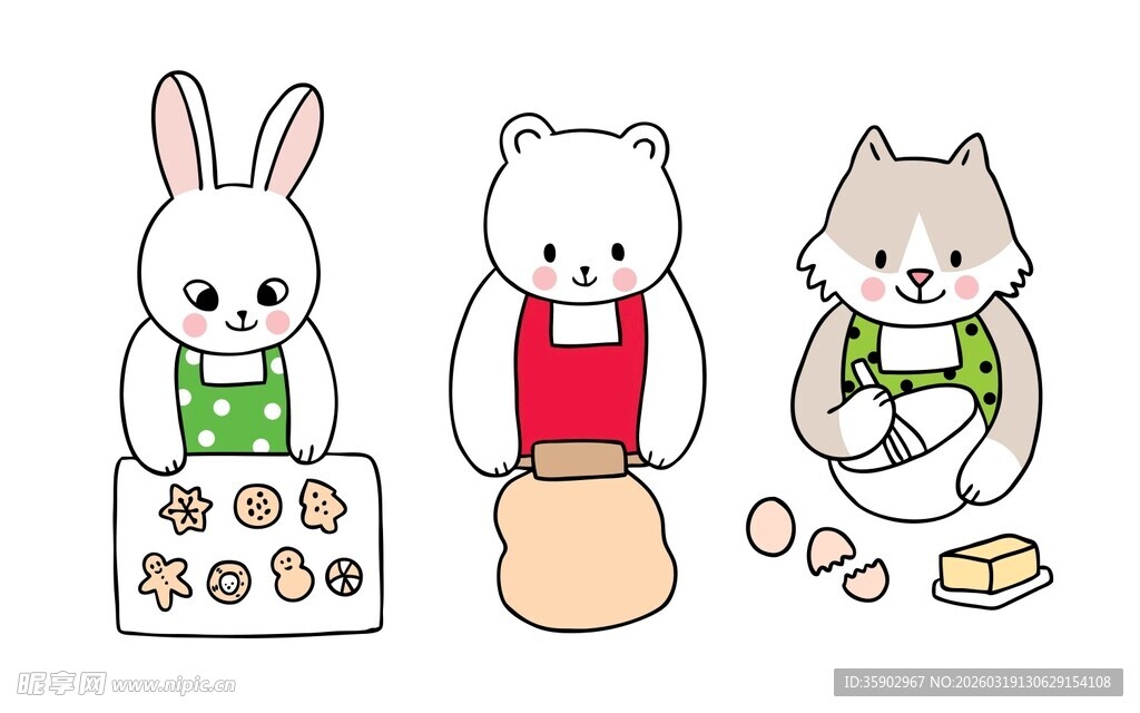 动物们一起快乐烘焙