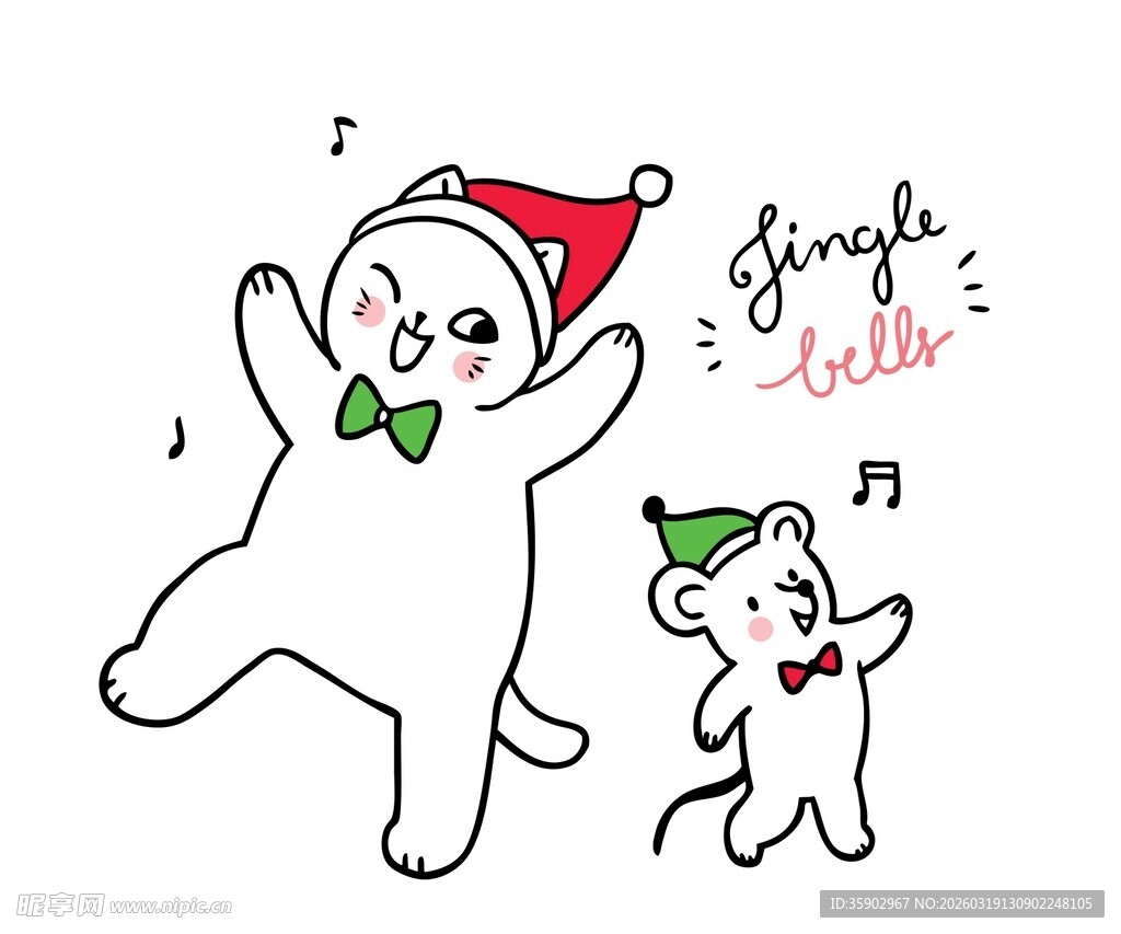 圣诞猫咪欢乐起舞