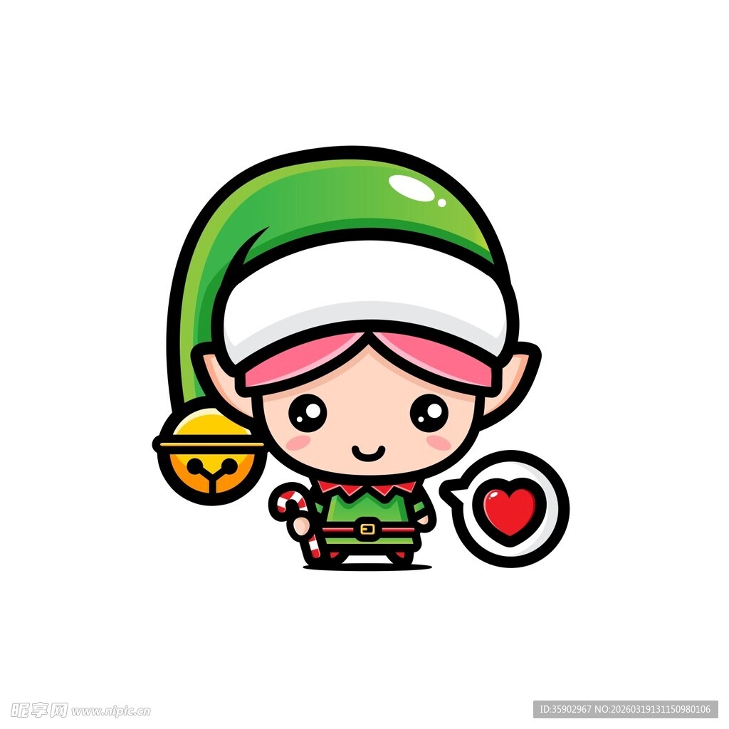 可爱小精灵角色形象