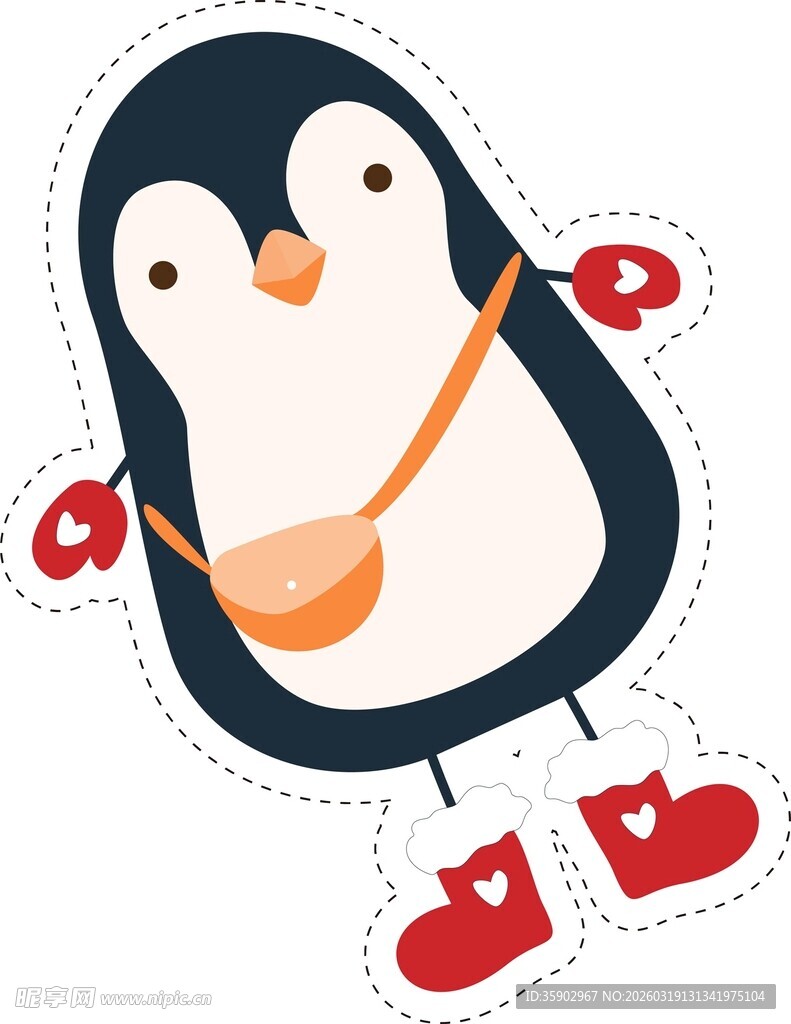 可爱企鹅卡通形象