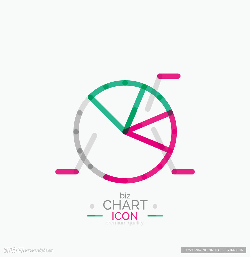 简约多彩图表图标