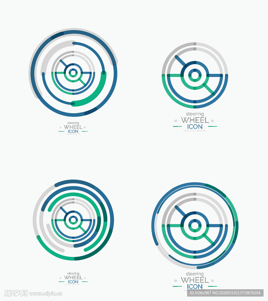 科技感环形元素设计图案