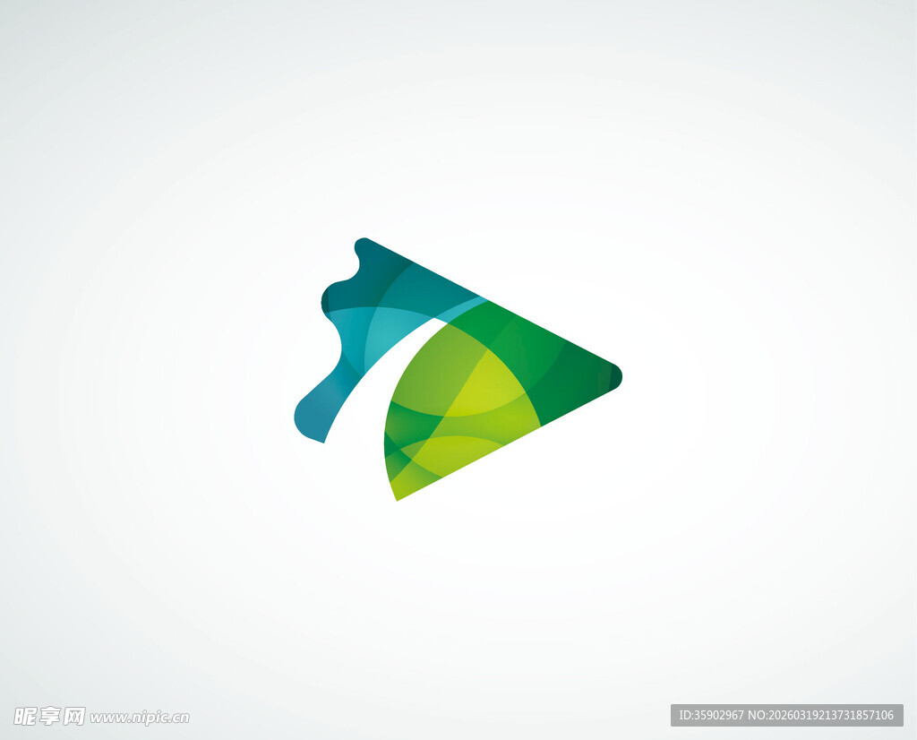 多彩三角图标设计