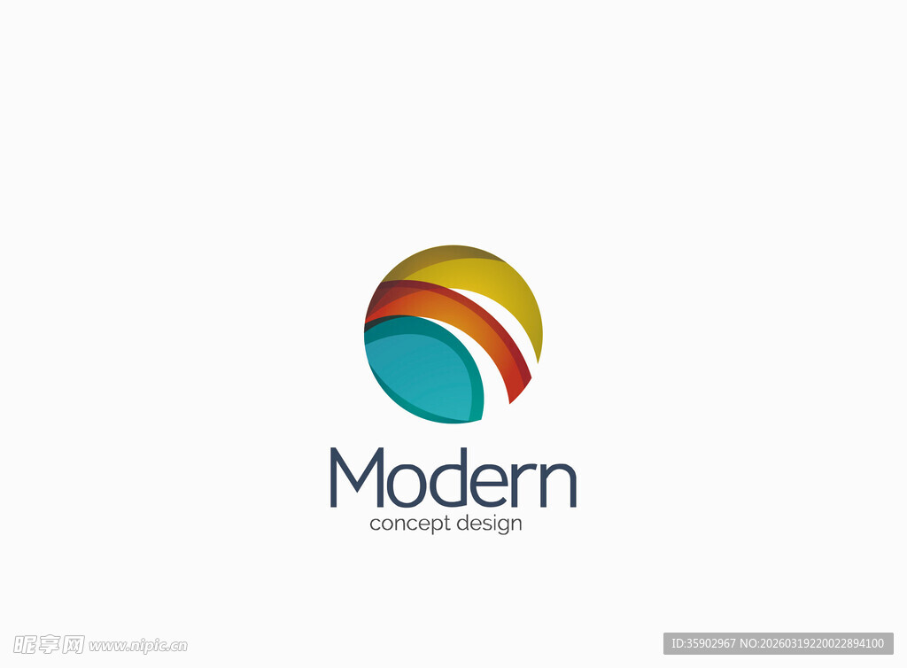 现代风格圆形标志设计