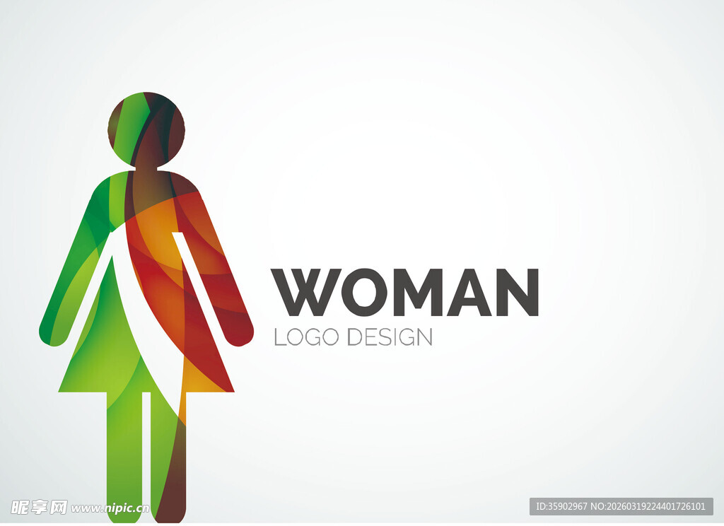 多彩女性图标设计