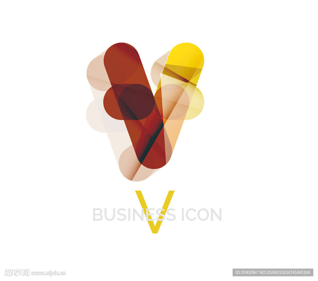 抽象多彩图形组合