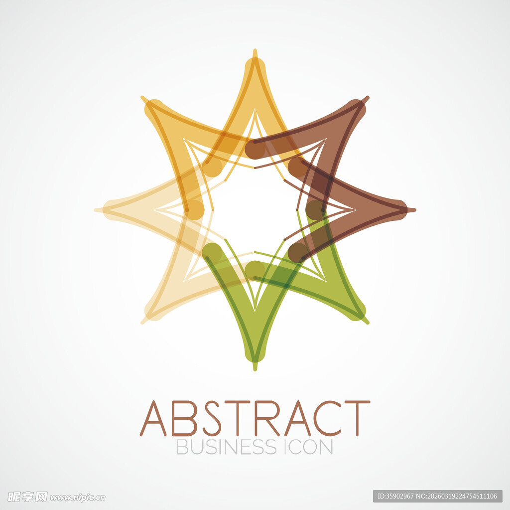 抽象星形图案设计