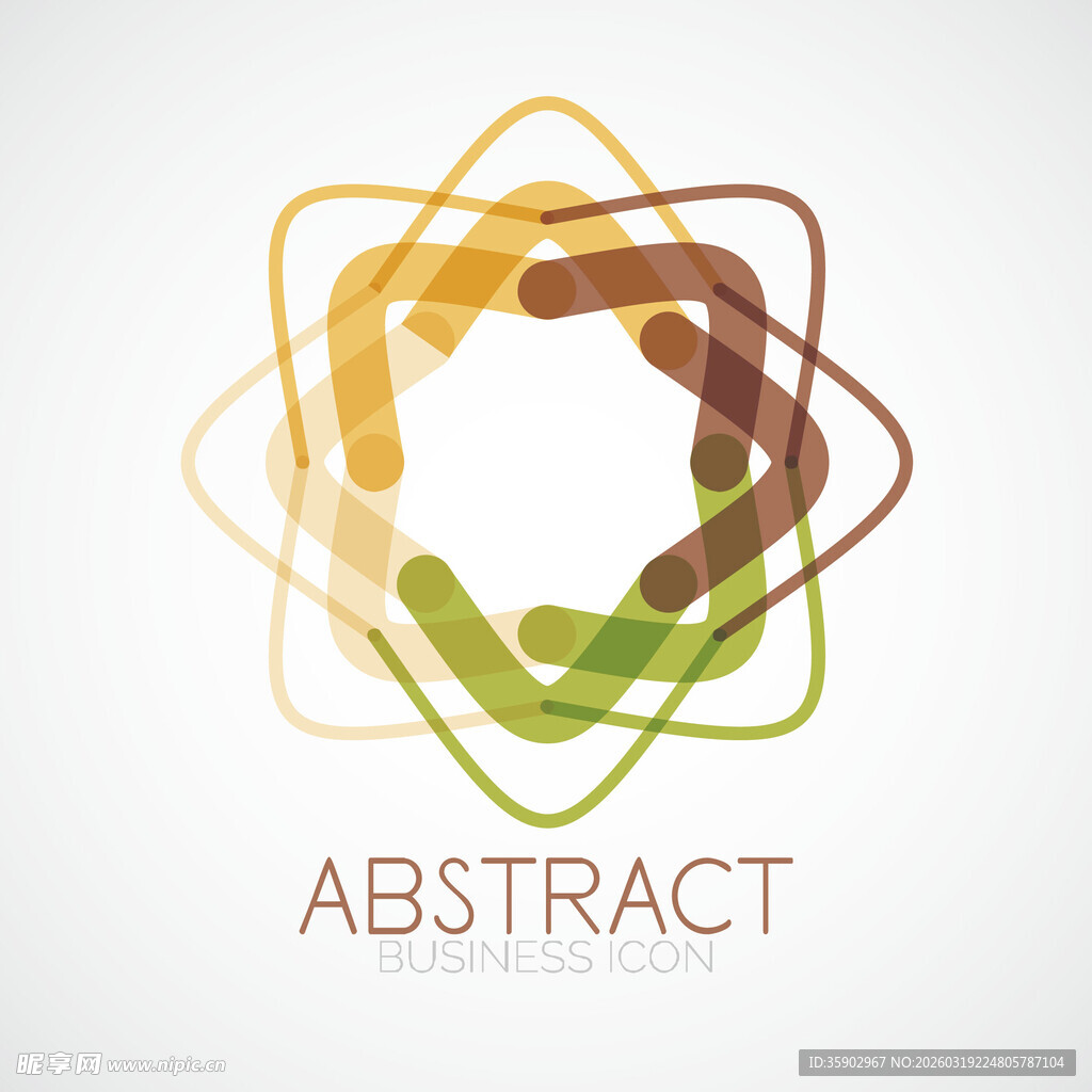 抽象几何环形图案设计