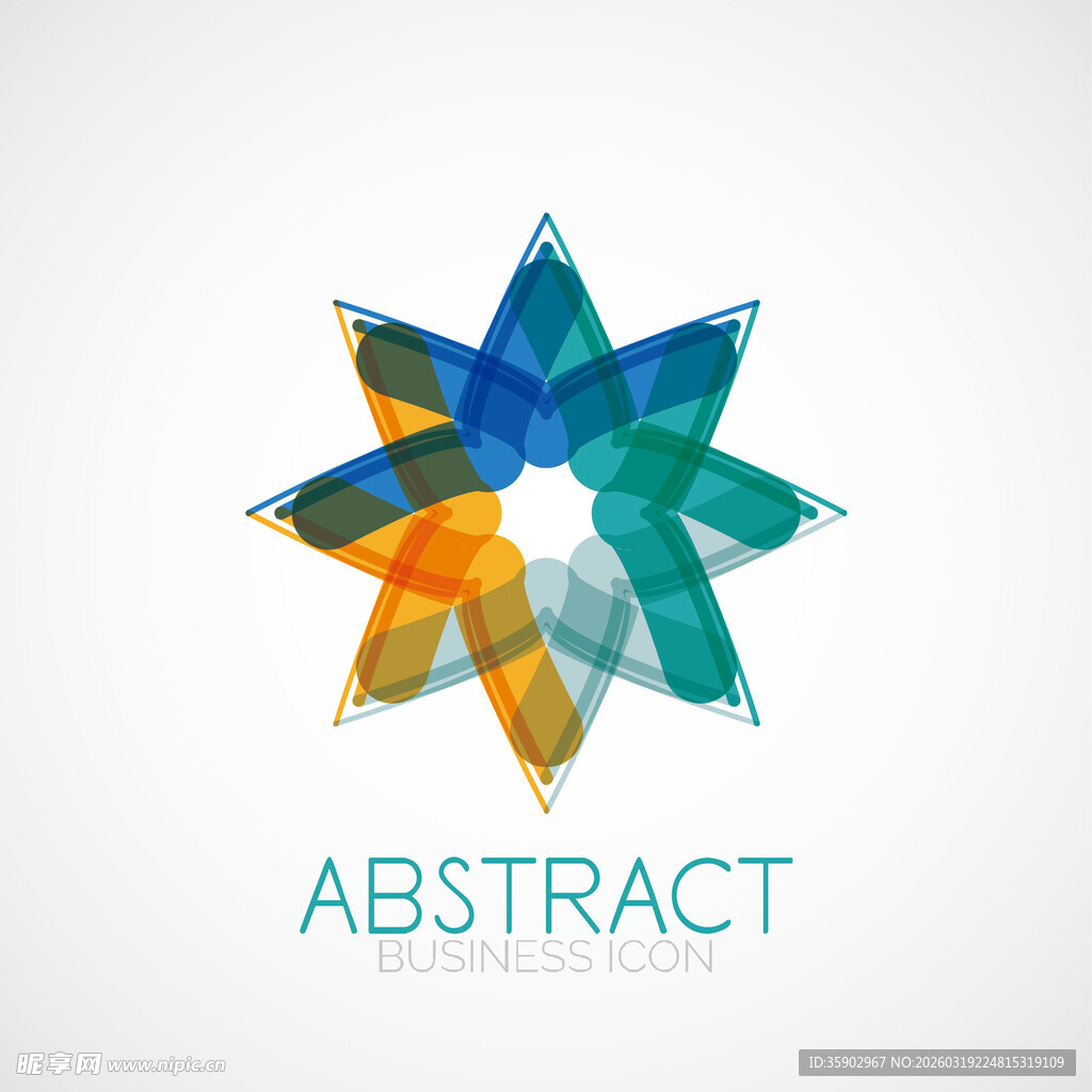 抽象彩色星形图案