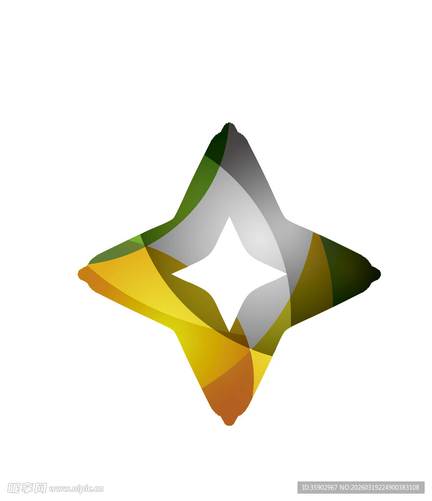 多彩星形几何图案设计