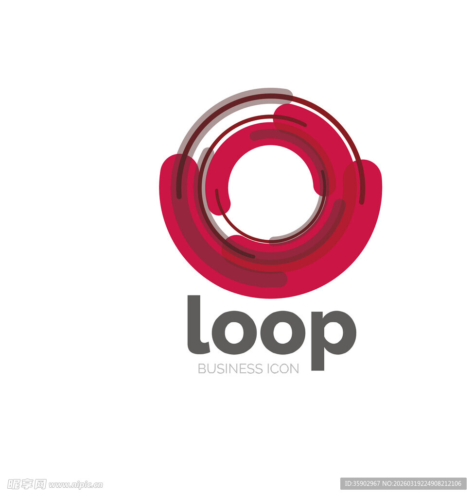 红色环形标志Loop