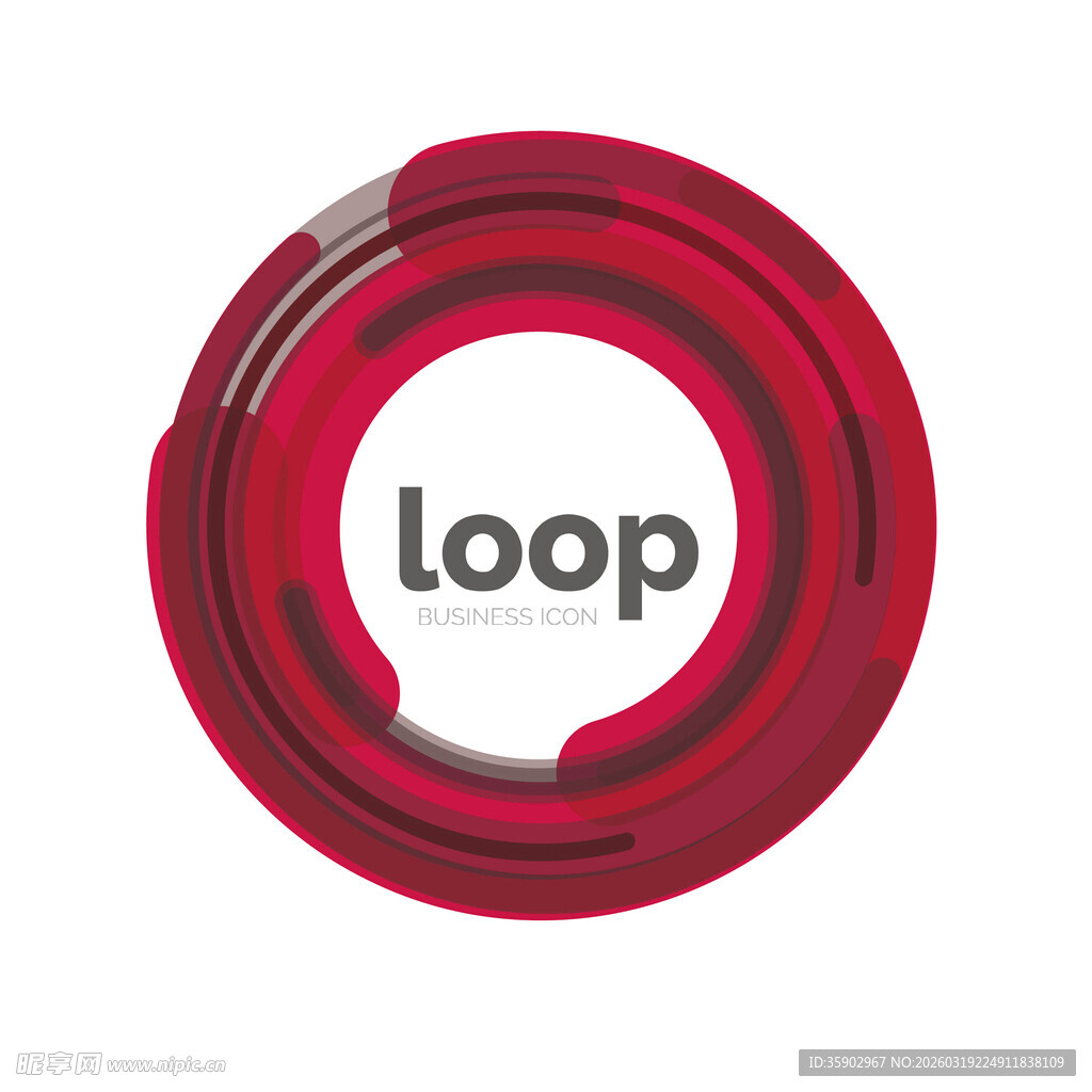 红色Loop标志图案
