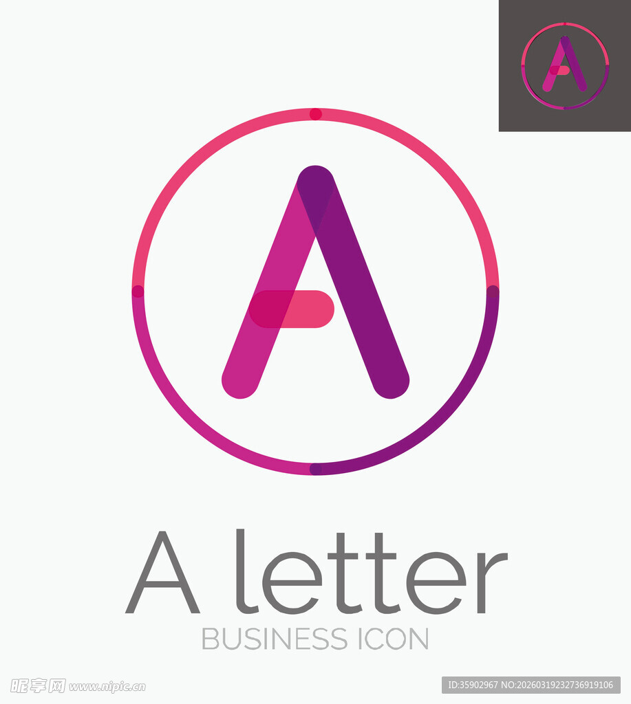 字母A标志设计