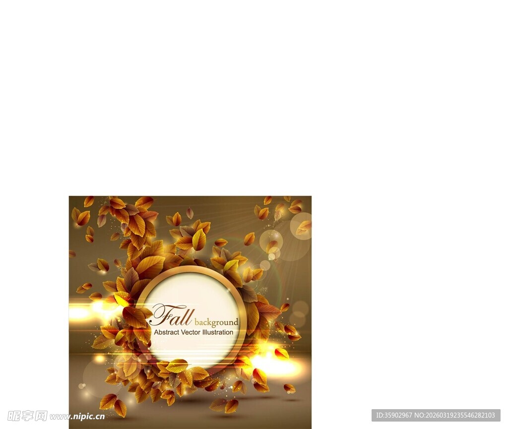 金色梦幻圆形装饰背景图