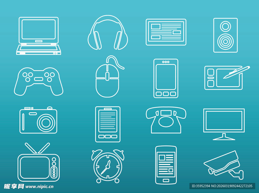 各类电子设备图标集合