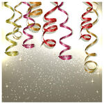 彩色螺旋装饰彩带