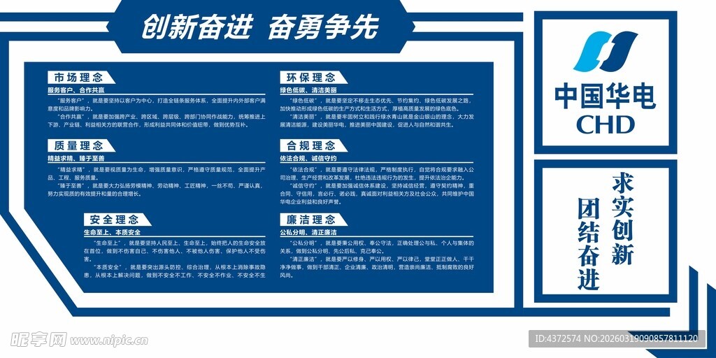 文化墙 中国华电