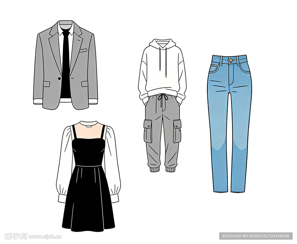 时尚服装款式设计图