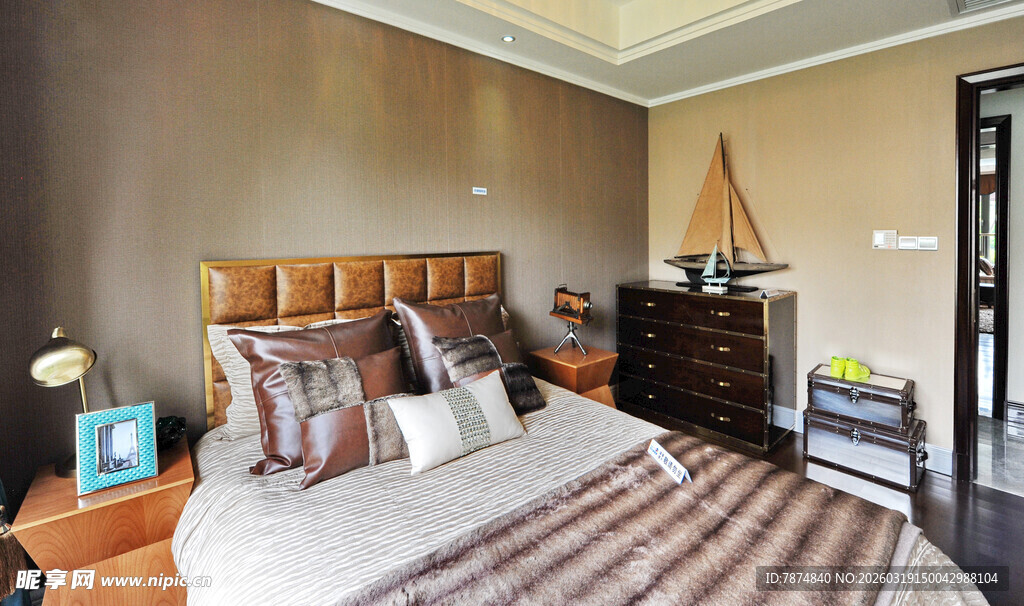 温馨典雅卧室室内场景